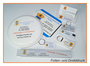 GuF Schilderfabrik - Gravurtechnik - Frstechnik - Drucktechnik -  LED-Technik - Werbetechnik im Siegerland Westerwald Mittelhessen Rhein-Main
