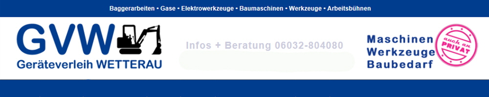 Gerteverleih - Gertevermietung - Baumaschinenverleih - Baumaschinenvermietung - Baugerte und Baumaschinen mieten und leihen im Taunus